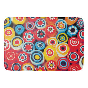 Tapete De Banheiro Millefiori Abstrato Fine Flower Floral