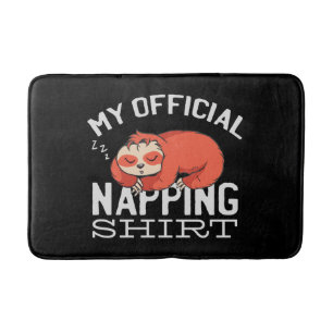 Tapete De Banheiro Minha camisa oficial de dormir - Preguiçoso Sloth