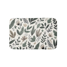 Minimalist Botanical Leaf and Bud Design