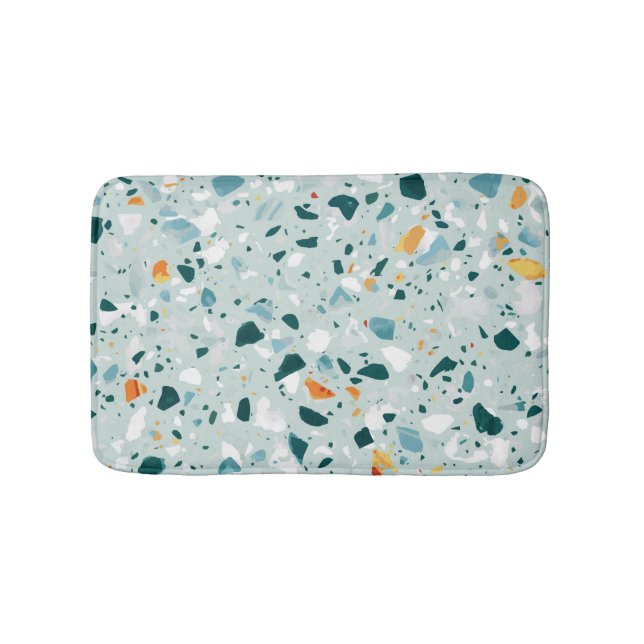 Tapete De Banheiro Mint Terrazzo (frente)