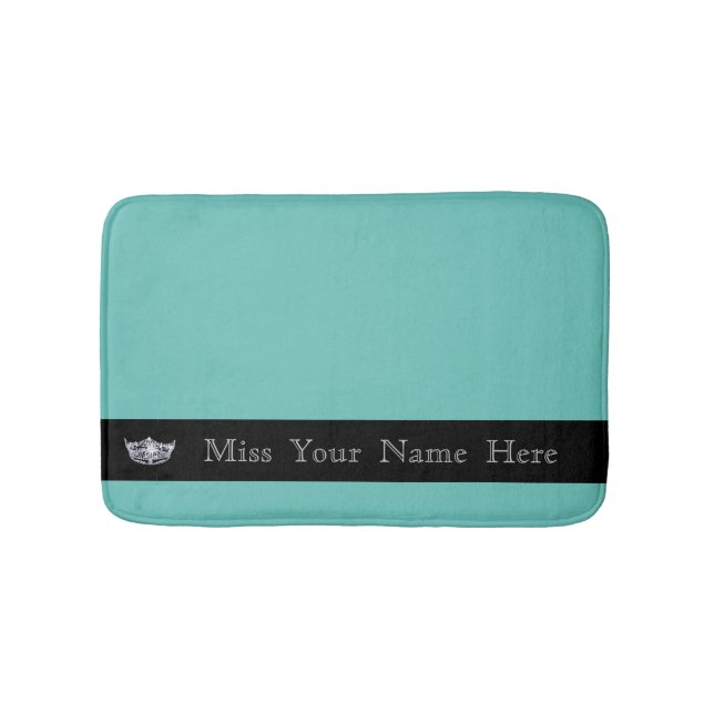 Tapete De Banheiro Miss America Silver Crown Bath Mat (frente)