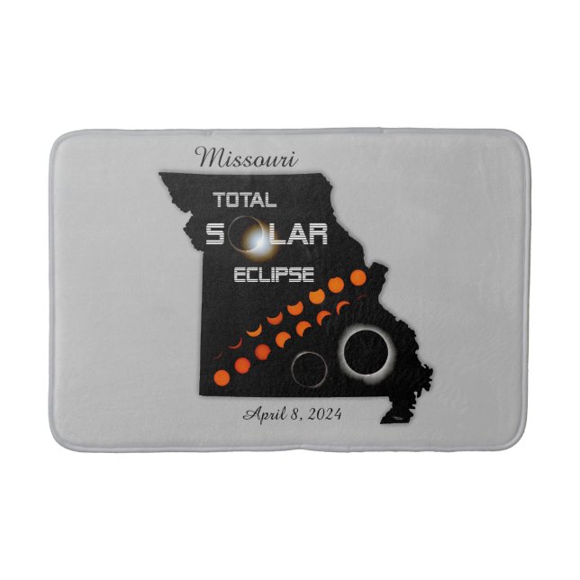 Tapete De Banheiro Missouri Solar Eclipse Bath Mats (Frente)