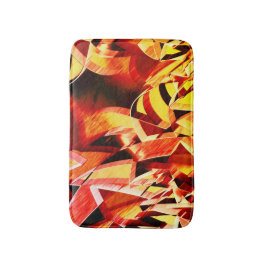 Tapete De Banheiro Mistura de amarelinho com vermelho escuro, forte l