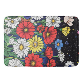 Tapete De Banheiro Mistura de flores