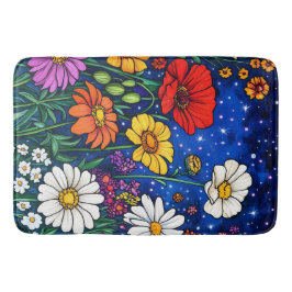 Tapete De Banheiro Mistura de flores