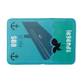 Tapete De Banheiro Moby Dick Sea Fantasy | Funny Ocean And Sea Servin