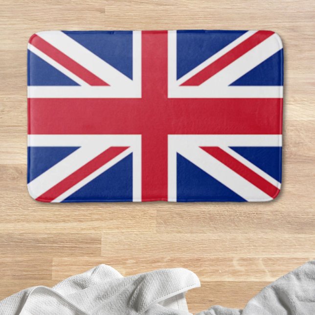 Tapete De Banheiro moda londres de bandeira do sindicato legal (modern cool union jack flag london fashion bathroom mat)