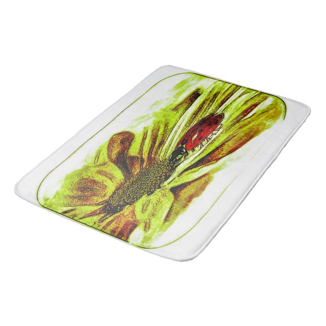 Tapete De Banheiro Modelos Insetos: Ladybug Life 01-04 (Angulado)