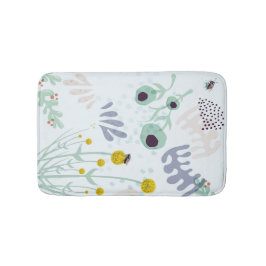 Tapete De Banheiro Modern Abstract Botanical Yellow Billy Button