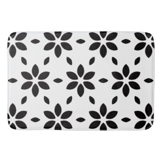 Tapete De Banheiro Modern Black and White Abstract Floral 