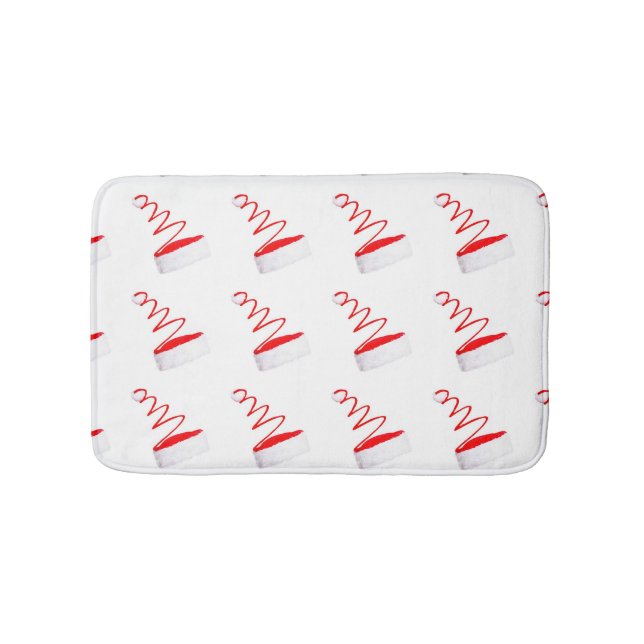 TAPETE DE BANHEIRO **MODERN SANTA CLAUS HAT" (frente)