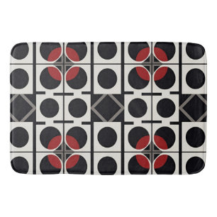 Tapete De Banheiro Moderno Abstrato Geométrico Com Círculos