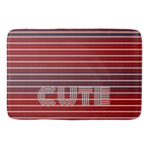 Tapete De Banheiro Moderno Monograma Striped