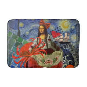 Tapete De Banheiro Mona Lisa Diversão Zodiac Whimsical