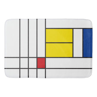 Tapete De Banheiro Mondrian II Design de Arte Moderna Minimalista De