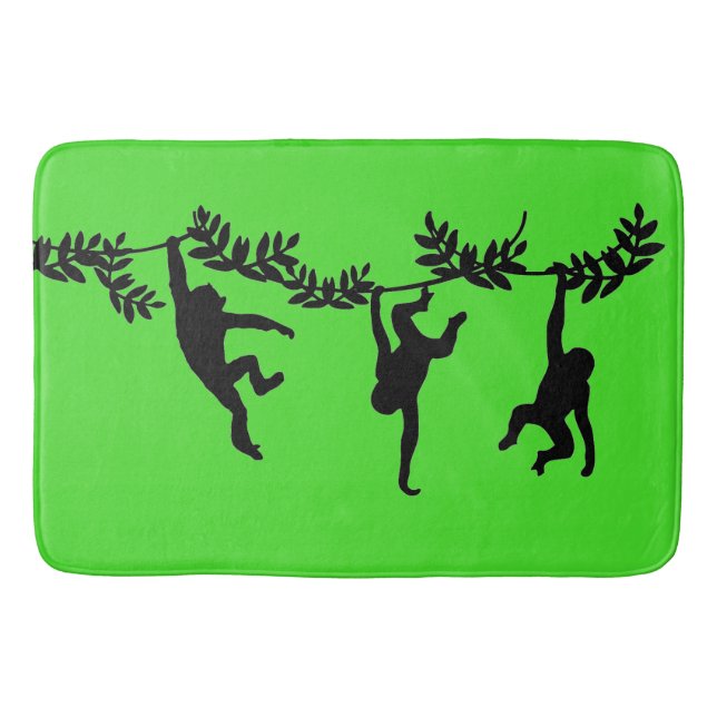 Tapete De Banheiro Monkey Troop (Frente)