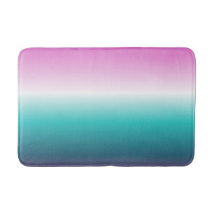 Tapete De Banheiro mono-lavanda teal ombre turquoise mermaid