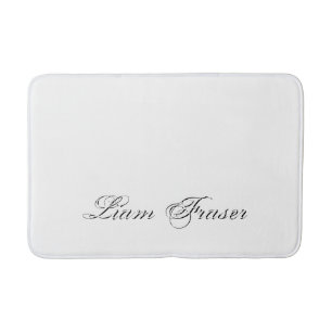 Tapete De Banheiro Monograma 3d de Letra Mínima