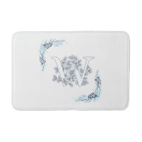 Monograma Azul Floral de Calm
