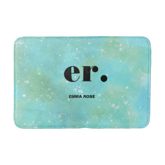 Tapete De Banheiro Monograma fantasia Na moda de aquarela Moderna Mín