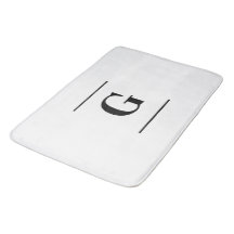 Monograma simples branco minimalista