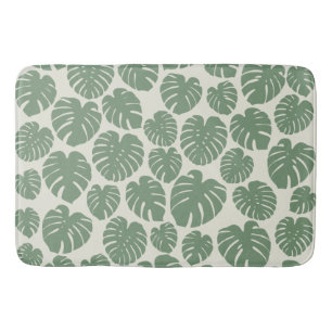 Tapete De Banheiro Monstera - Verde