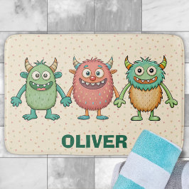 Tapete De Banheiro Monstrinhos Personalizados