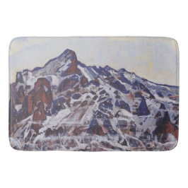 Tapete De Banheiro Montanha Wetterhorn (Paisagem de inverno de neve)