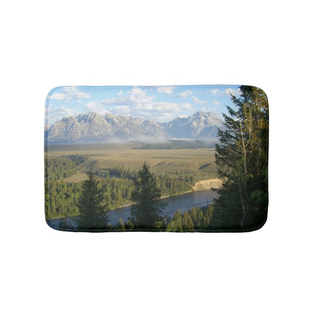 Tapete De Banheiro Montanhas e Rio Jackson Hole (frente)