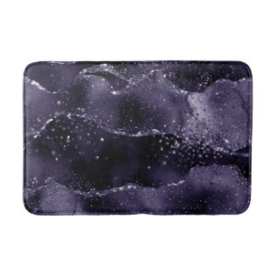 Tapete De Banheiro Moody Agate Midnight Indigo Profundo Glam
