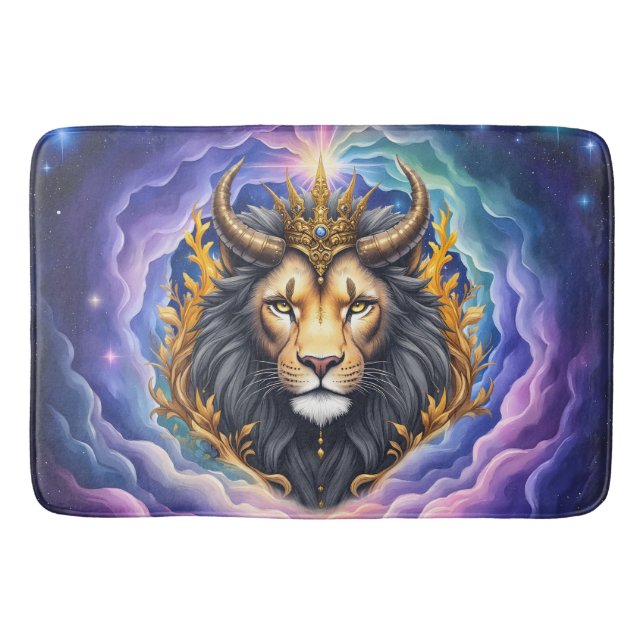 Tapete De Banheiro Moonlit Guardians – Cosmic lion. (Frente)