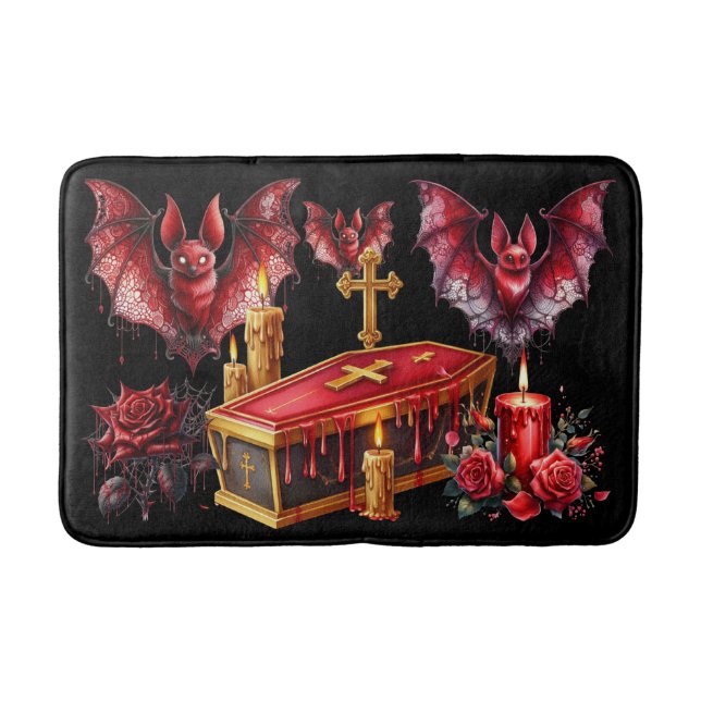 Tapete De Banheiro Morcegos Vampiros (Frente)