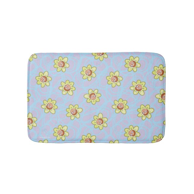 Tapete De Banheiro Morty Flower Pattern (frente)