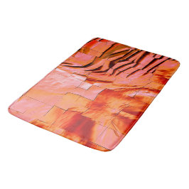 Tapete De Banheiro Mosaico abstrato, ligeiramente esculpido e salmão 