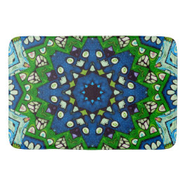 Tapete De Banheiro Mosaico Blue Hippie Boho Mandala