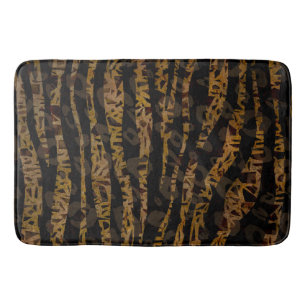 Tapete De Banheiro Mosaico Chic Elegante Safari Glamour Selva