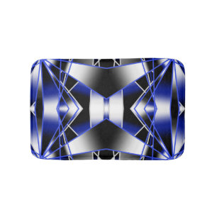 Tapete De Banheiro Mosaico de Desenho Mecânico Preenchido com Gradien