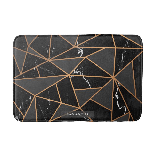 Tapete De Banheiro Mosaico do Ouro Marble (Frente)