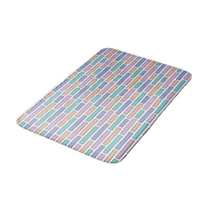 Tapete De Banheiro Mosaico Pastel Bricks
