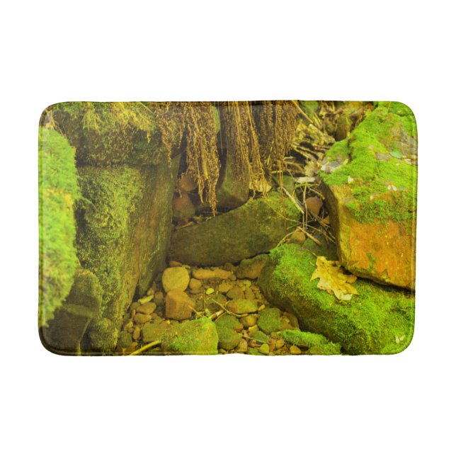 Tapete De Banheiro Moss and Stone – Hungarian Falls, Upper Peninsula (Frente)