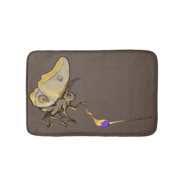 Tapete De Banheiro Moth Bath Mat (frente)