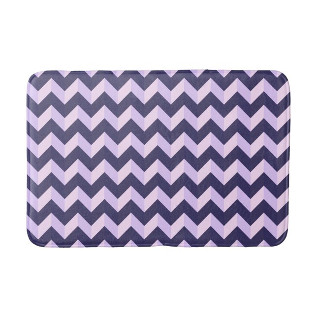 Tapete De Banheiro Motif Chevron Violet (Frente)