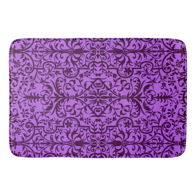 Tapete De Banheiro Motif vitoriano em roxo (Frente)