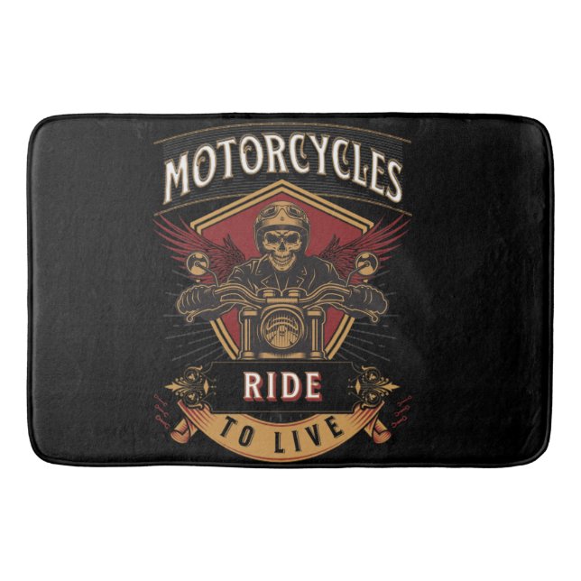 Tapete De Banheiro Motociclos De Carro, Viagem Ao Vivo (Frente)