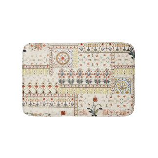 Tapete De Banheiro Mughal Floral Paisley: Elegância Digital Étnica.