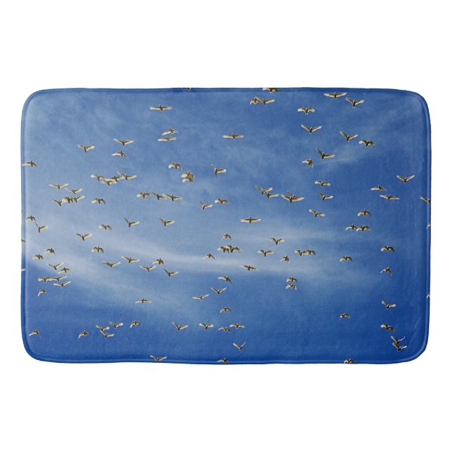Tapete De Banheiro Muitas aves (Frente)