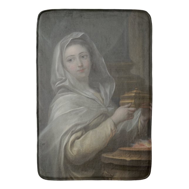 Tapete De Banheiro Mulher retratada como Virgem Vestal (Roma Antiga) (Frente Vertical)