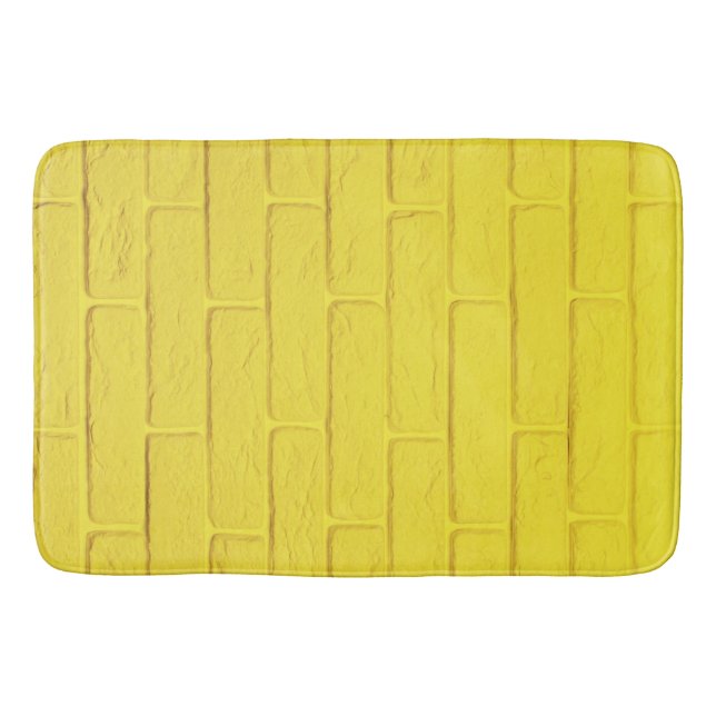 Tapete De Banheiro muro amarelo (Frente)