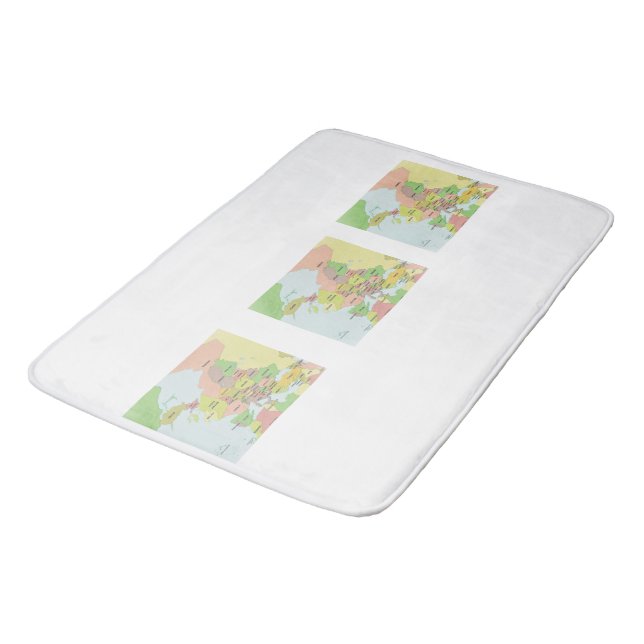 Tapete De Banheiro Murugi Bathroom Essentials Large Bath Mat (Angulado)