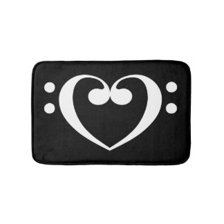 Tapete De Banheiro Music Heart Bathroom
